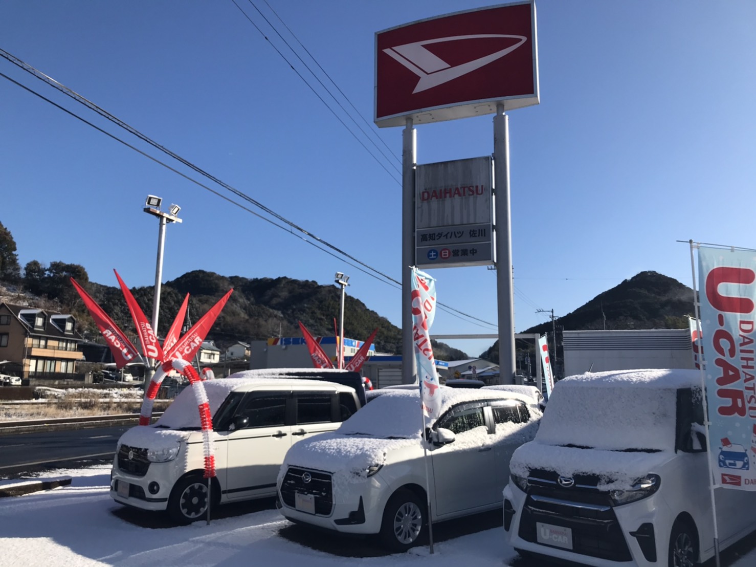 雪景色で新年も清々しく幕明けです！